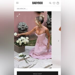 Babyboo DAISEY MIDI DRESS - BLUSH